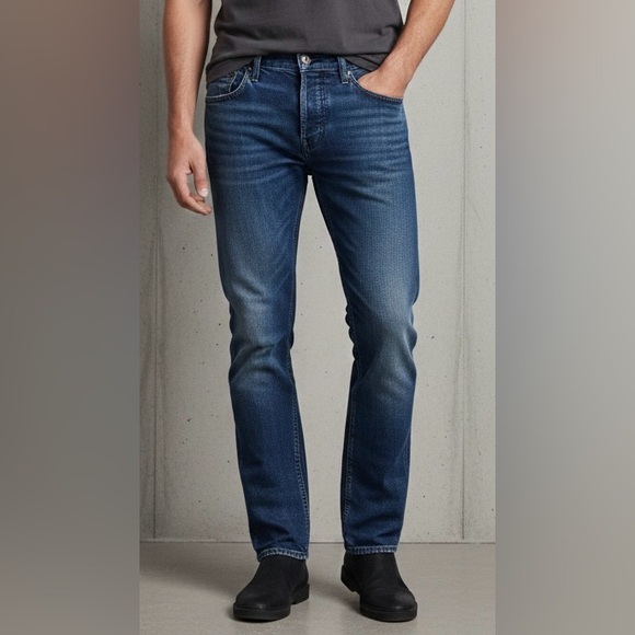 Rag & Bone Standard Issue Fit 3 Slim Straight Leg Jeans Medium Wash Size 31